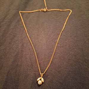 Vintage Necklace with Pearl Bead - Never Worn